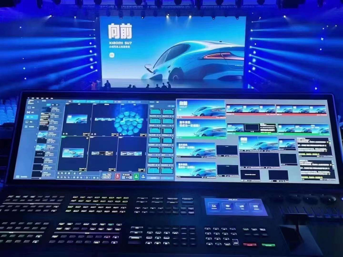 Xiaomi SU7 car launch conference uses Novastar video console C5 Pro