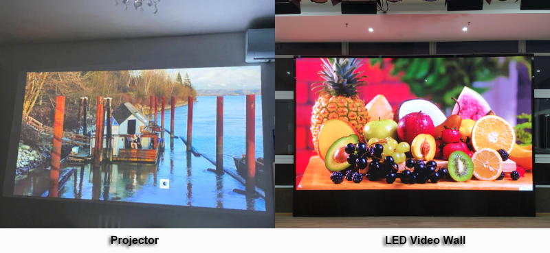 Projector Screen vs. LED Video Wall: Which One Reigns Supreme?