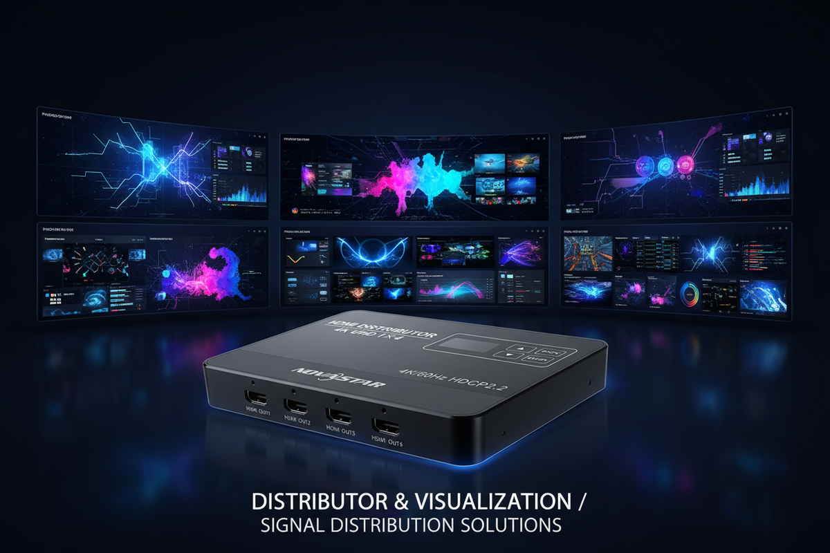 Led Display Controller Rack Video Distributor & Visualization Processors for LED Displays ...