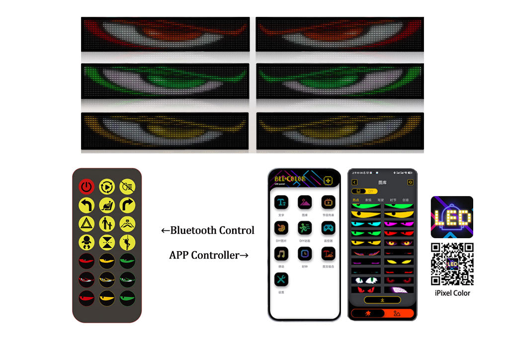 Led Array Eyes Devil's Eyes LED Matrix Panel Customizable Interactive LED Flexible Sc ...