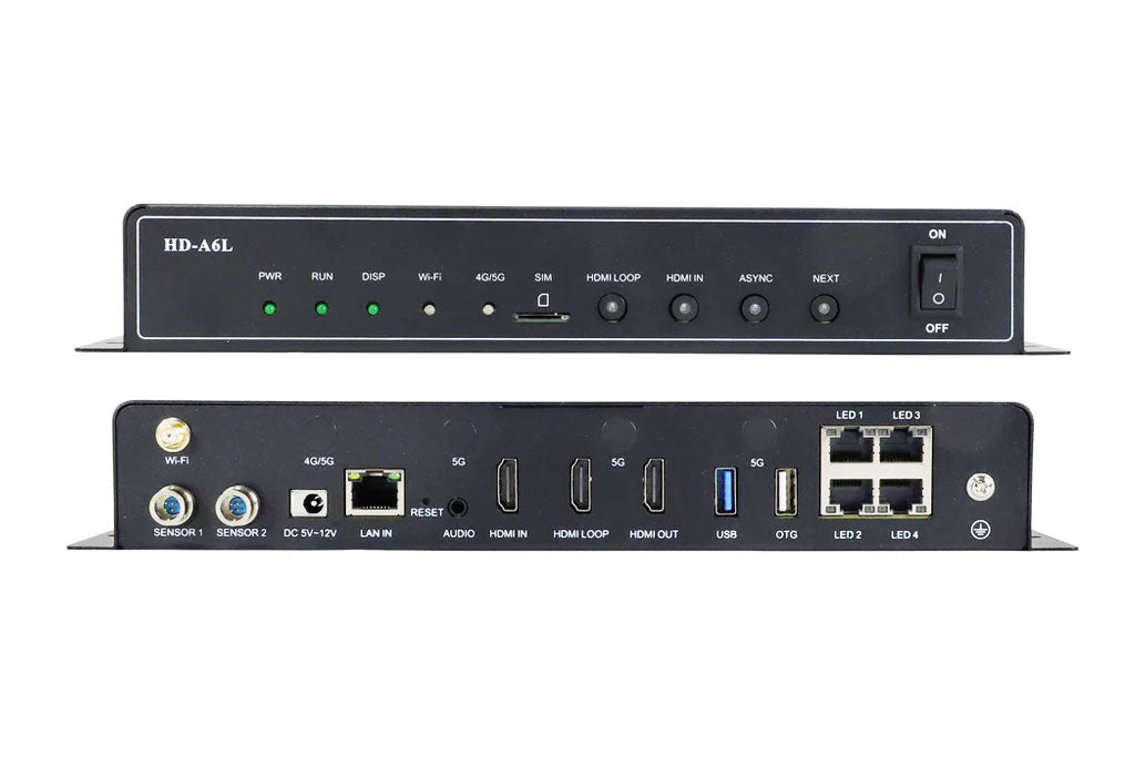 Led Display Controller Rack Huidu Dual-mode A Series LED Display Controller HD-A8 A7 A6L A5L A4L L ...