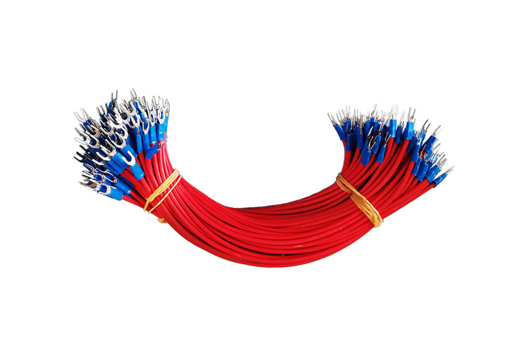 RVB Single Red/Black U Shape Terminal Cable 100PCS 5Vx0.75m㎡ LED Scree ...