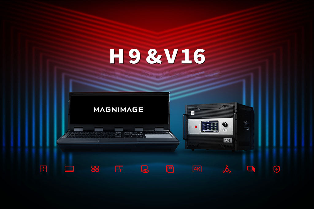 Magnimage MIG-H9+MIG-V16 Studio Stage Video Control Switcher Solution