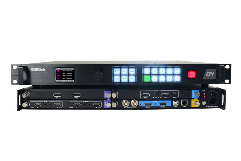 RGBlink D4 4K HDR Scaler & Switcher LED Video Processor LED Display Co ...