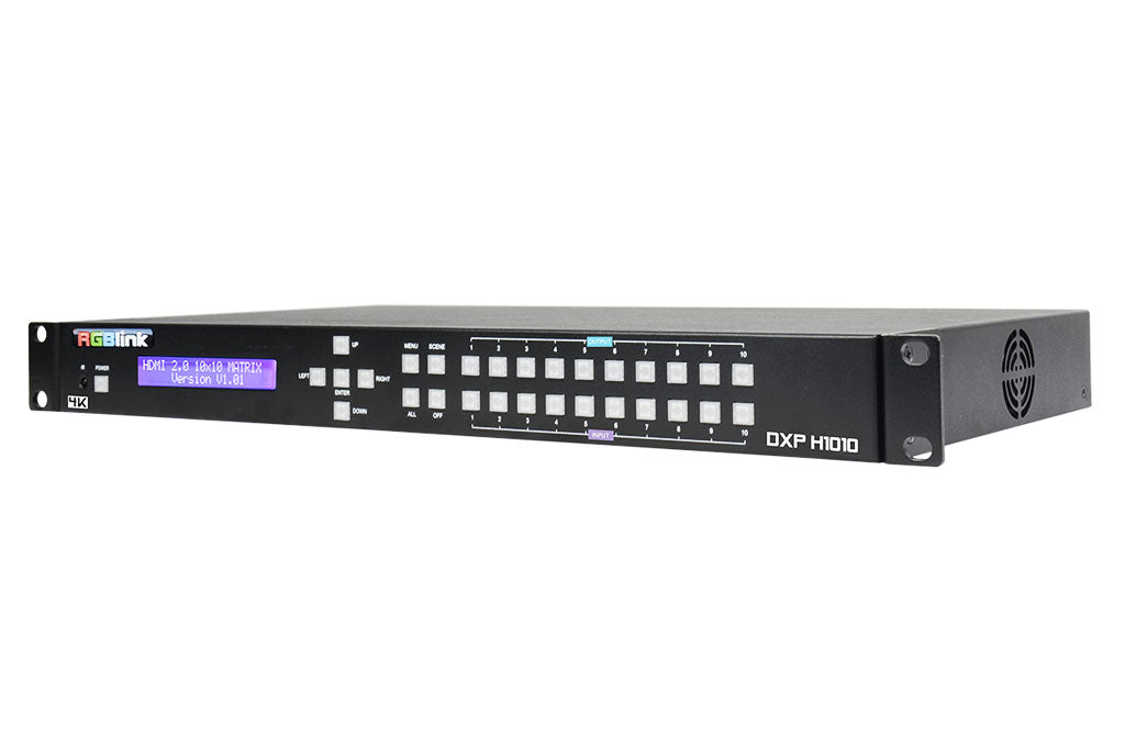 RGBlink DXP H1010 HDMI 10 Input 10 Output Video Matrix Switcher 4K LED ...