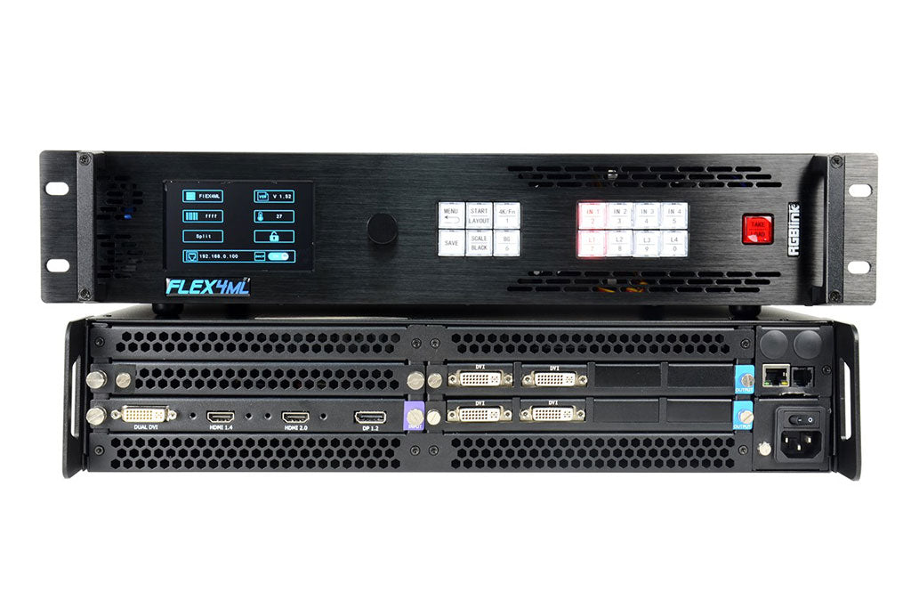 Led Display Controller Rack RGBlink FLEX Series LED Video Processor Flex4ml LED Display Controller ...