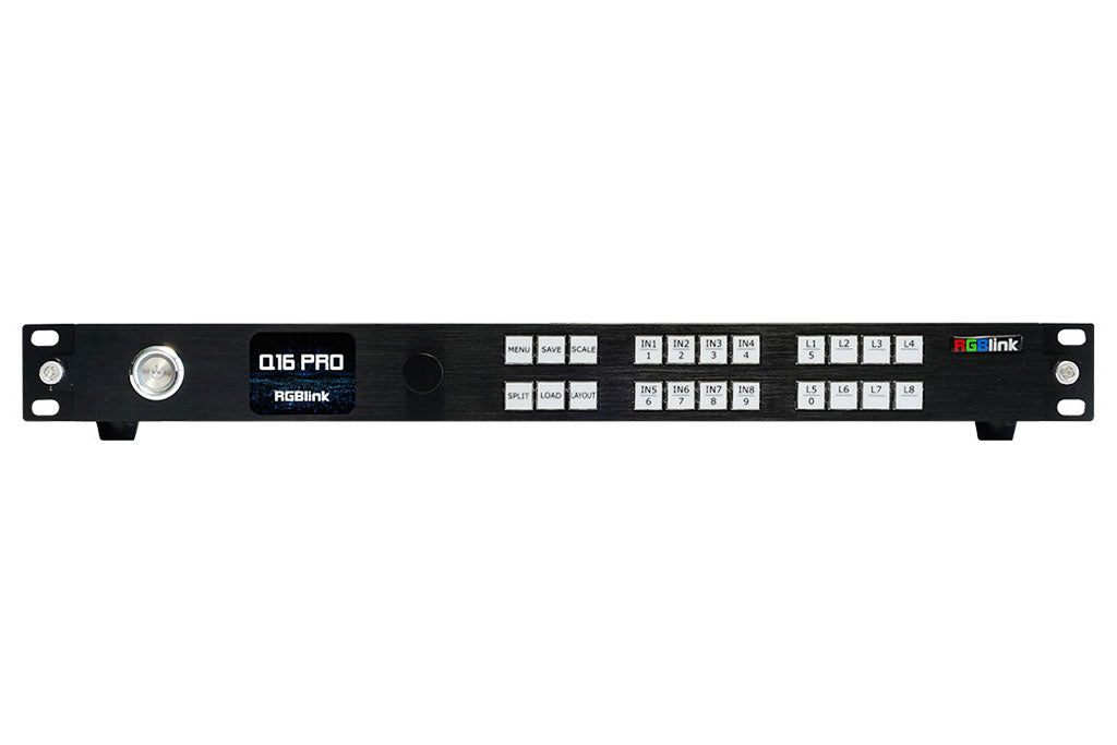 1u Led RGBlink Q Series LED Video Processor Q16pro-1U 4K Multi-layer Videowal ...