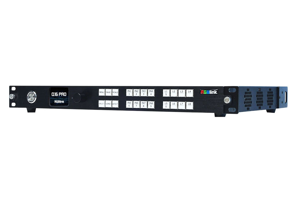 RGBlink Q Series LED Video Processor Q16pro-1U 4K Multi-layer Videowall Splicing Processor