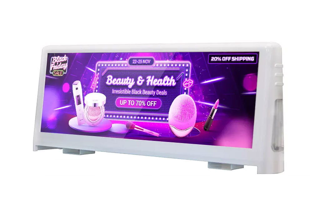 Controller Display Advertisement Taxi Top LED Display Screen Car Advertising LED Screen Roof Sign – LED ...