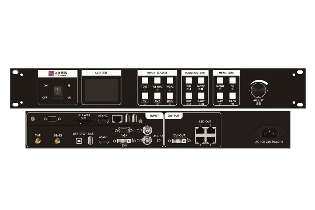 Multimedia Display Controller Sysolution Dual-mode M Series LED Display Controller M90 M80 M70 LED M ...