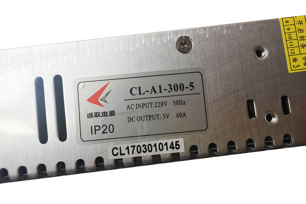 CL LED Displays Power Supply A1-300-5 5V60A Standard Size LED Power Supply